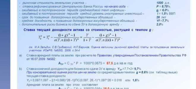 Как рассчитать арендную плату за земельный участок