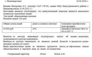 Держатель реестра акционеров что это