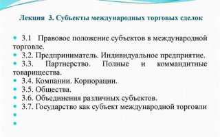 Торговая корпорация как субъект экономической деятельности