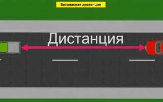 Какая дистанция должна быть между автомобилями по пдд