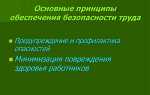 Принцип минимизации повреждения здоровья работников означает что