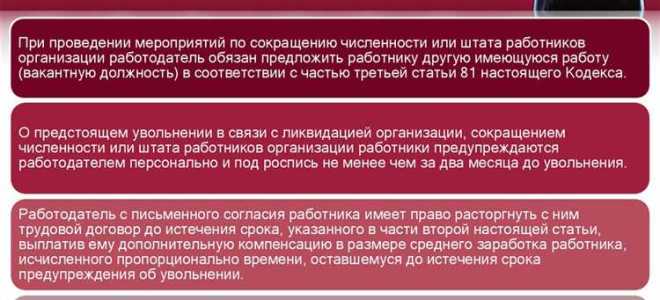 При сокращении сколько окладов должны выплатить