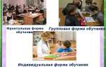 Какие есть формы обучения в школе