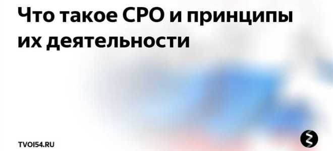 Сро что это такое в рекламе