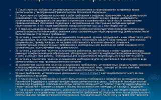 Какие из перечисленных требований не являются лицензионными требованиями к лицензиату