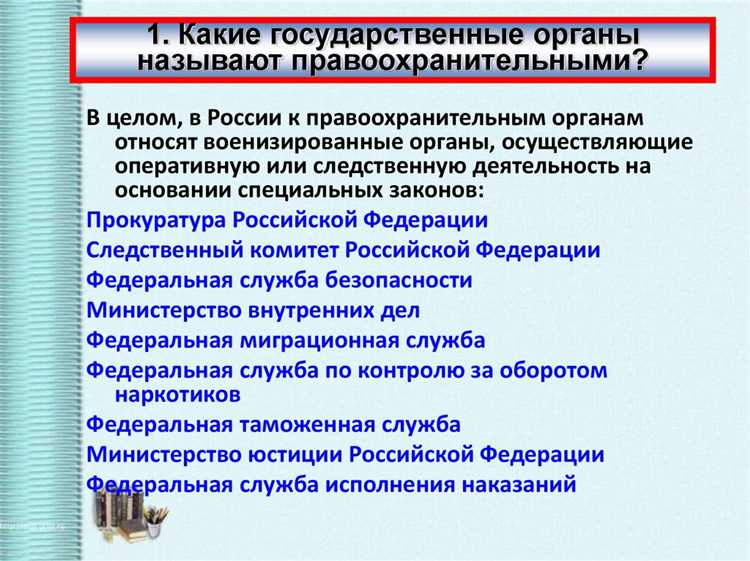 Что относится к правоохранительным органам