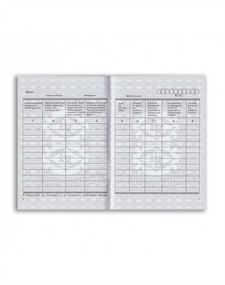 Порядок оформления трудовой книжки при приёме на работу