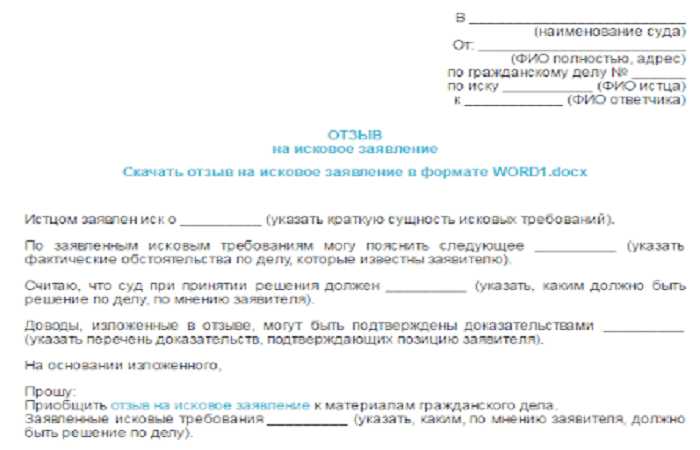 Что такое отзыв на исковое заявление Что такое отзыв на исковое заявление