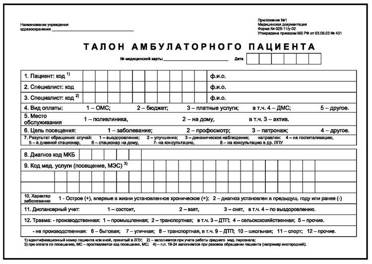 Порядок получения талона амбулаторного пациента через регистратуру и онлайн-сервисы