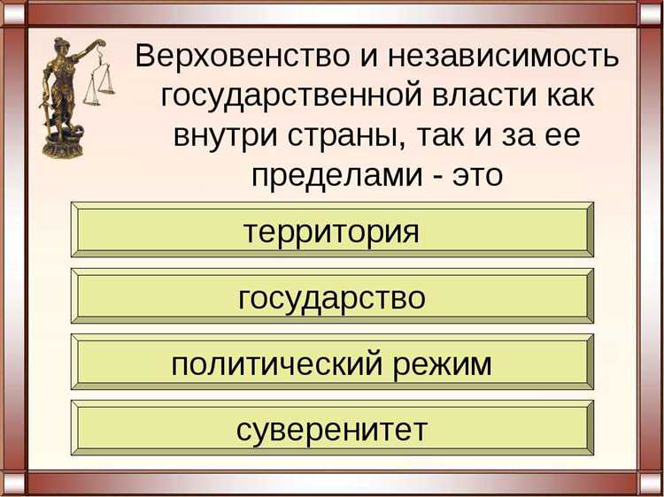 Что является признаком любого государства верховенство