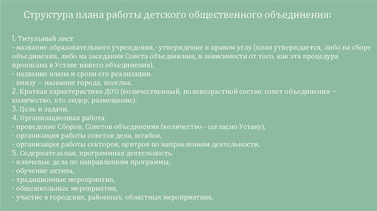 Как цели объединения отражаются в его программах и проектах