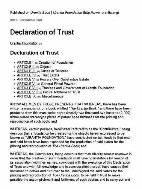Как правильно оформить декларацию доверительного управления