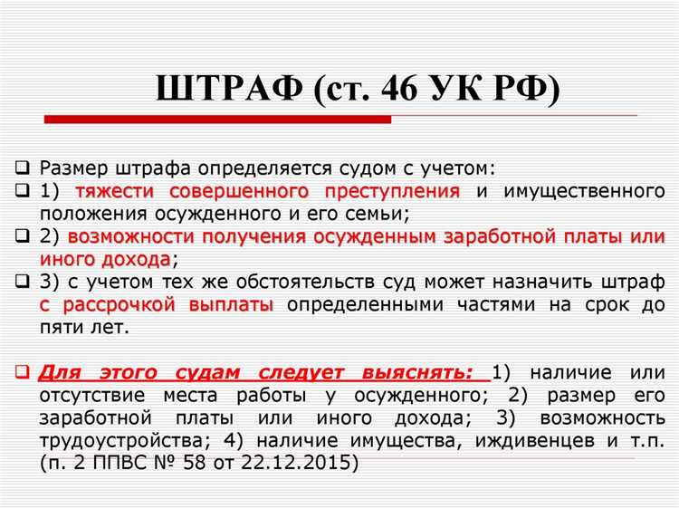 Штраф как вид наказания по делам об ап