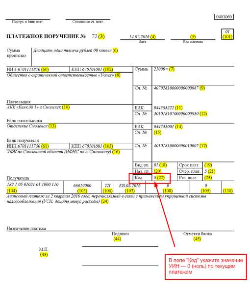Когда используется код 22 в расчетных операциях