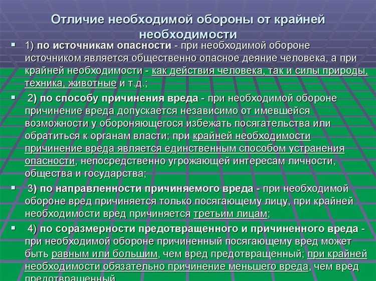 Когда возникает право на применение необходимой обороны: анализ ситуации