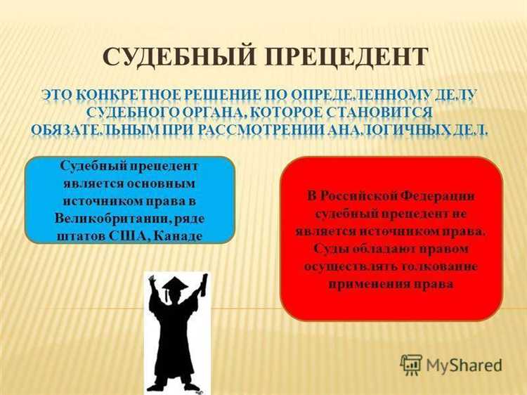 Правовая природа судебного прецедента