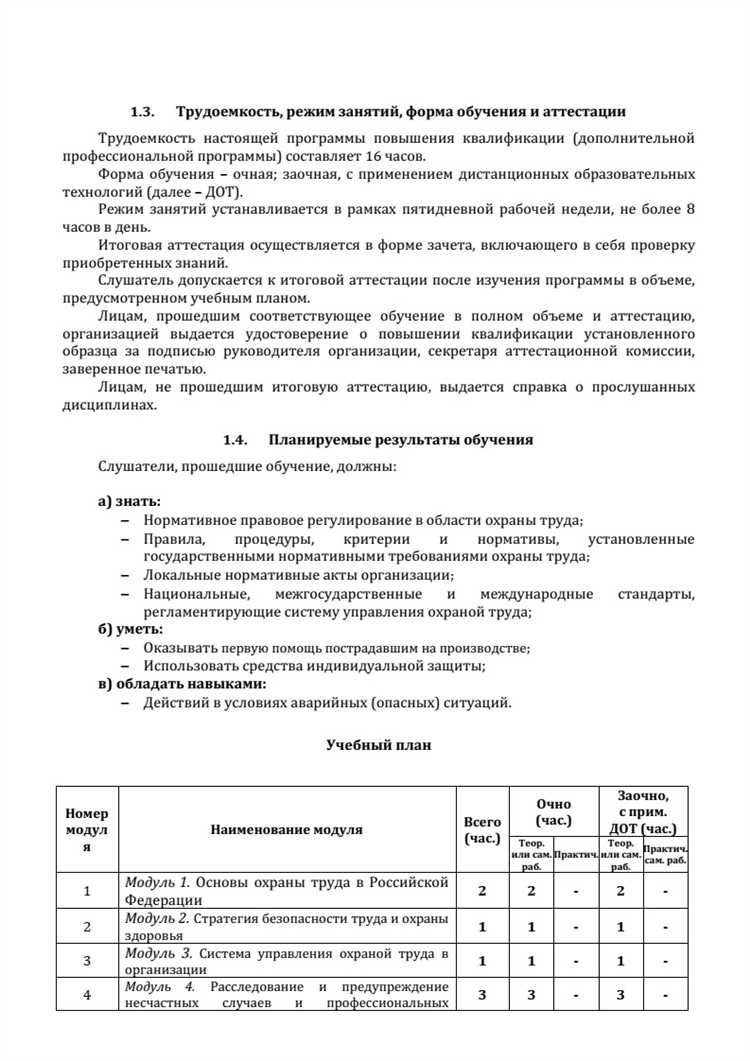 Допустимые материалы и конструкции рабочих зон