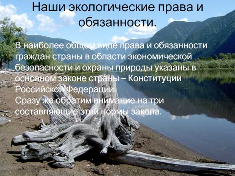 Влияние общественного контроля на соблюдение экологического законодательства