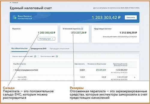 Что означает отсутствие положительного сальдо на едином налоговом счете