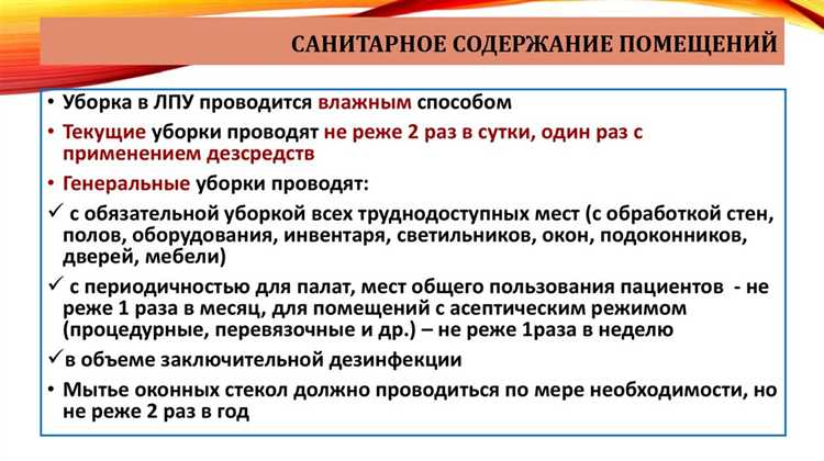 Состав и требования санитарно-противоэпидемического режима