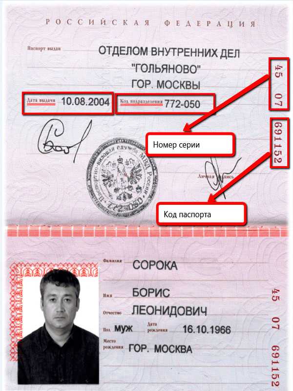 Как найти дату регистрации по месту жительства в российском паспорте