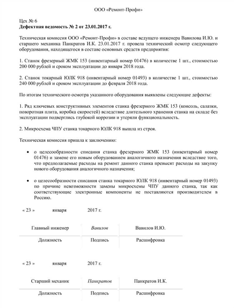 Какие сведения обязательно включаются в дефектную ведомость