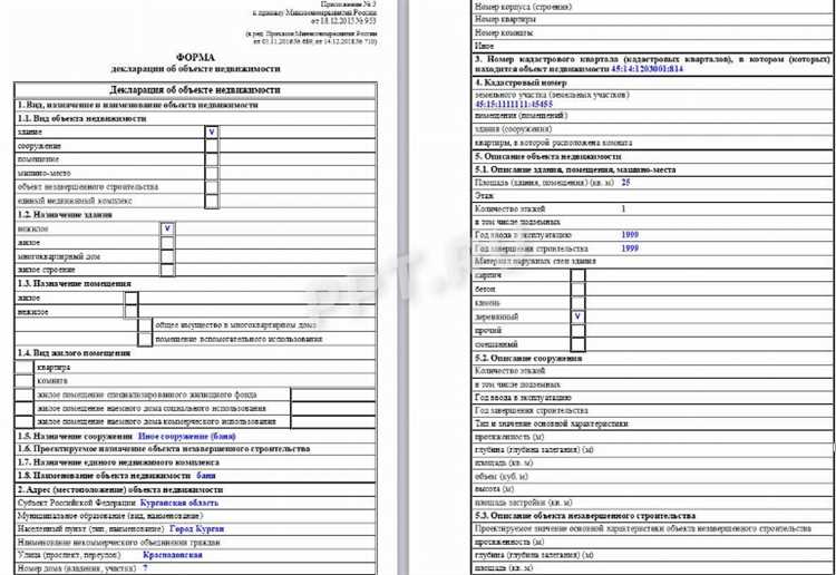 Декларация об объекте недвижимости что это