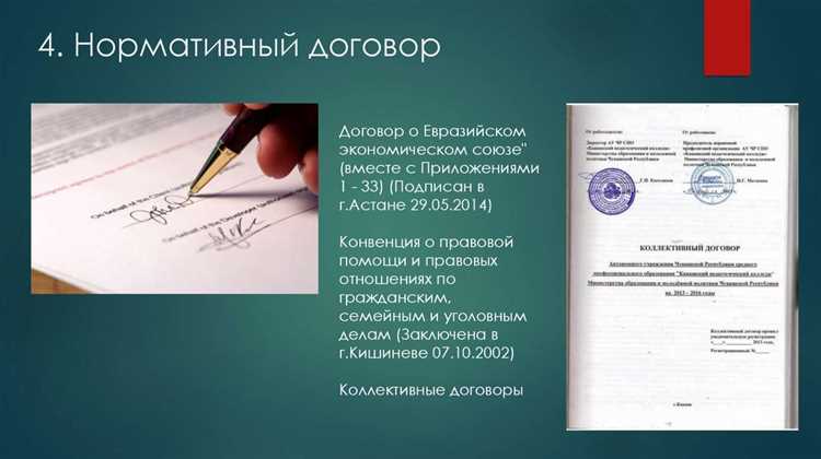 Процесс заключения и действия договоров нормативного содержания