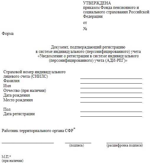 Кто обязан получать документ о регистрации в системе ПФР