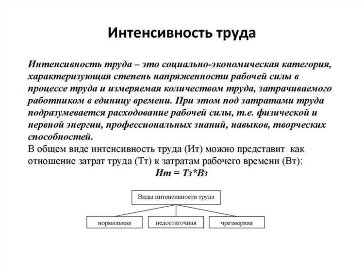 Доплата за интенсивность труда что это