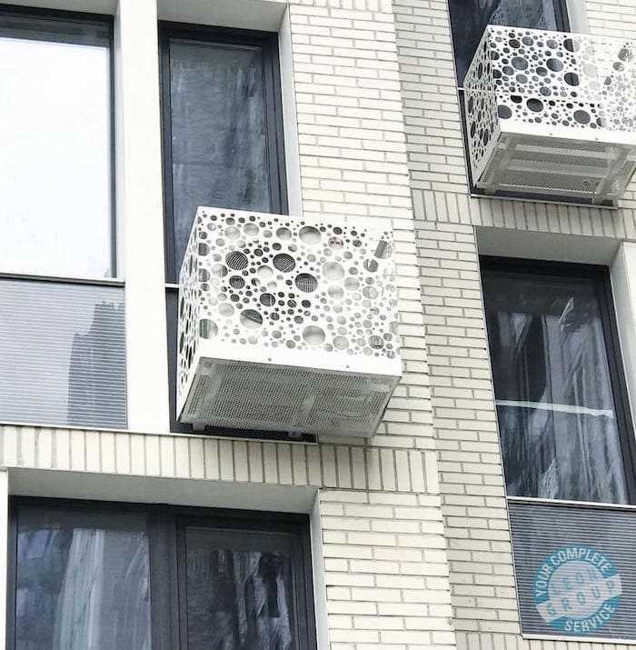 Условия монтажа на фасаде, выходящем на красную линию