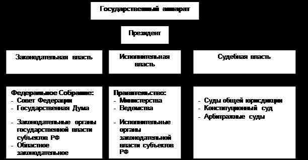 Роль Госдумы в системе разделения властей РФ