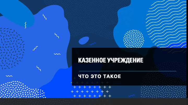 Организация управления в казенных учреждениях