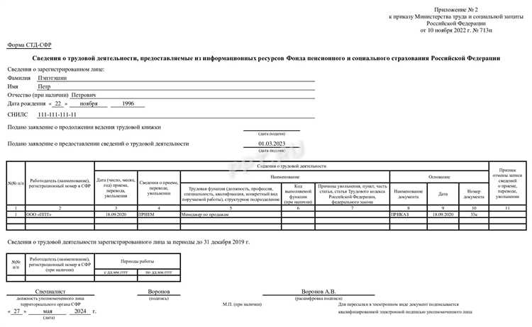 Какие данные содержит форма СТД-ПФР и как их правильно читать