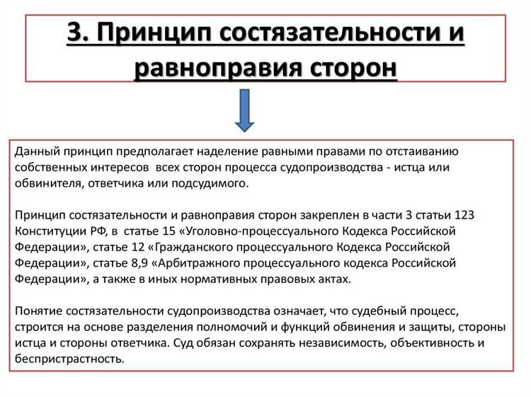 Значение принципа состязательности для объективности судебного решения