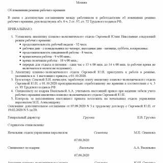 Порядок внесения изменений в трудовой договор