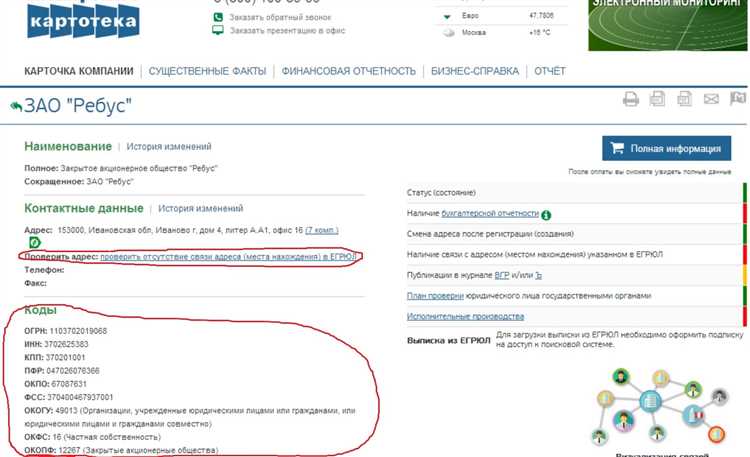 Проверка статуса регистрации организации по ИНН