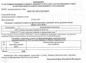 Как выглядит выписка из пфр Как выглядит выписка из пфр