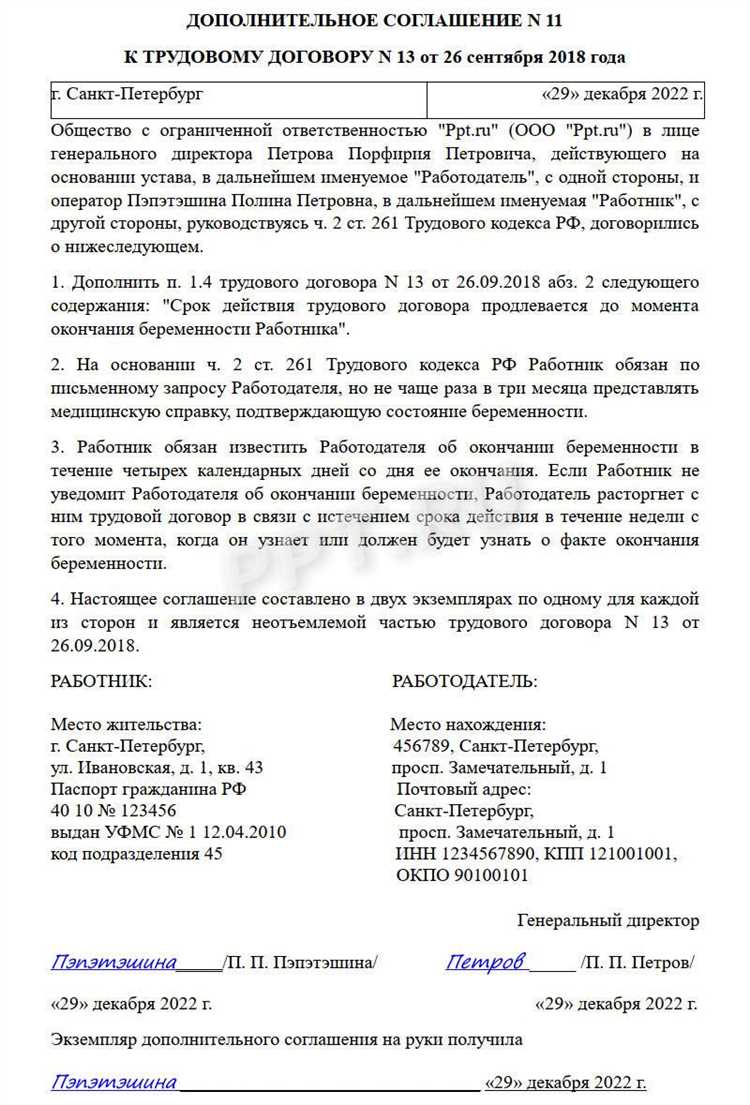 Какие документы подтверждают согласие сторон на изменение условий