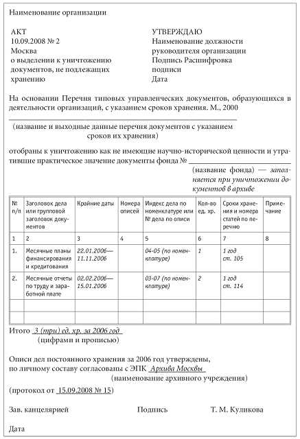 Когда возможно досрочное уничтожение уголовных дел из архива