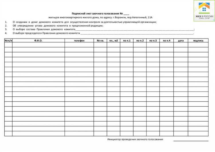 Оформление протокола собрания собственников