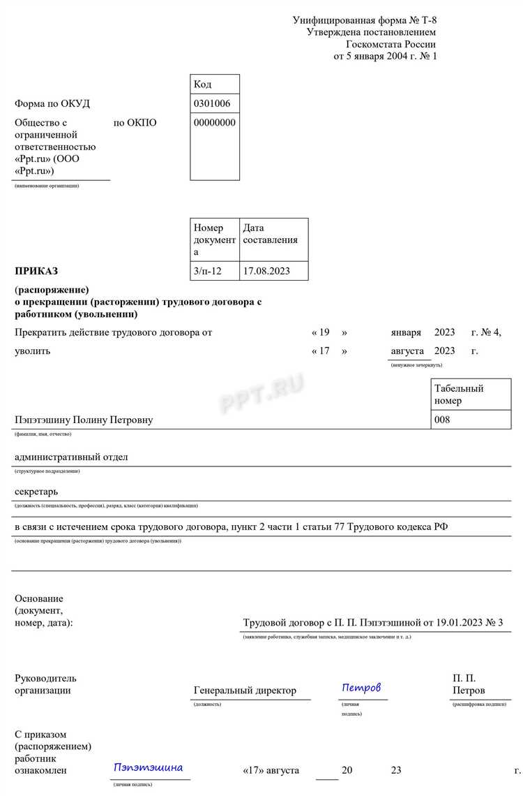 Особенности оформления срочного трудового договора