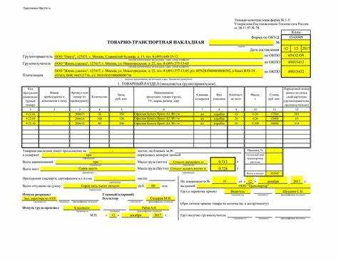Документальное оформление передачи накладной и её хранения