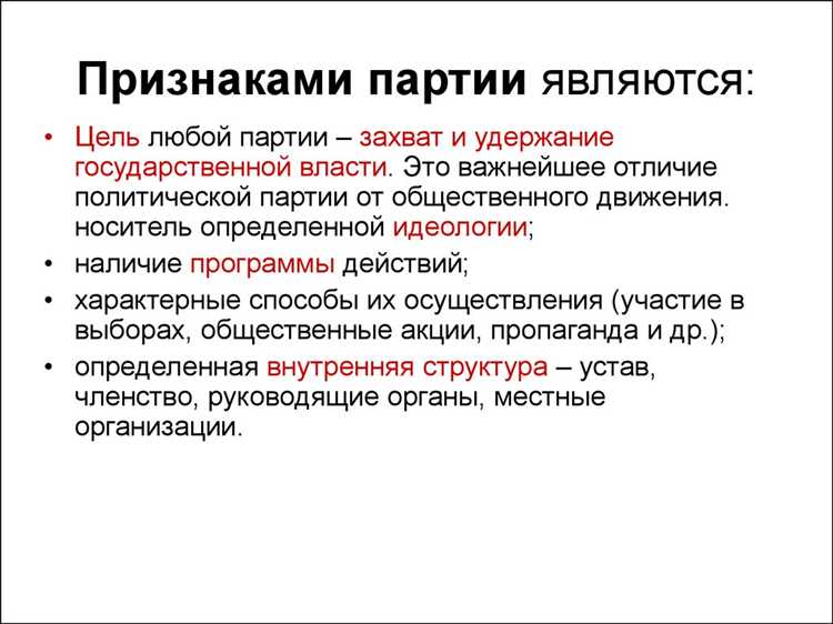 Роль партий в избирательных процессах и политическом представлении
