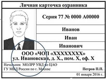 Учо охранника что это такое Учо охранника что это такое