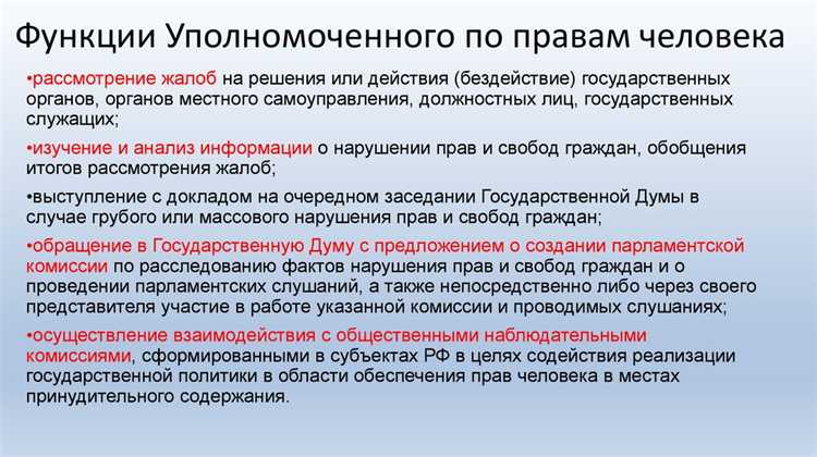 Уполномоченный по правам человека кто