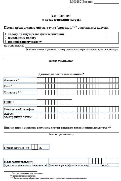 Требования к оформлению и содержанию уведомления
