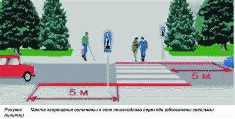 На каком расстоянии от перехода запрещена стоянка согласно ПДД
