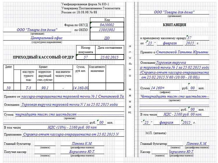 0504207 приходный ордер когда применяется