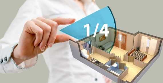 1 4 доля в квартире на что я имею право